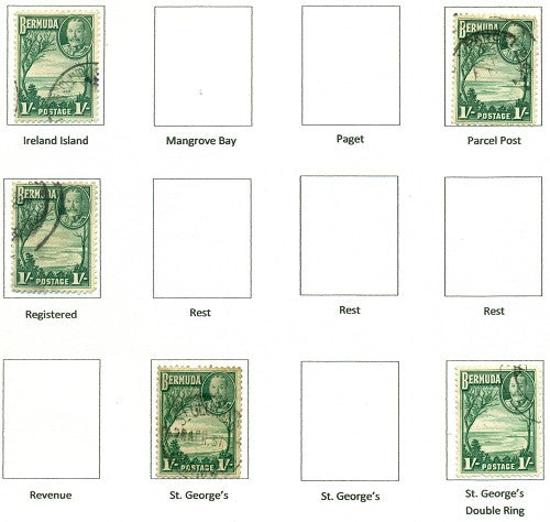KGV & KGVI Cancels 1938 KGV Definitive KGX 07C