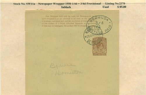 1950 KGVI provisional news wrap. -SW11a-u