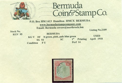 10/- First printing Dec 1918