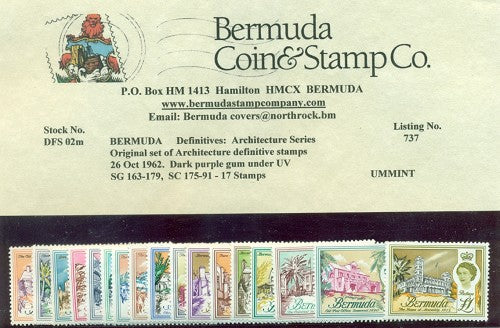 1962 Architecture set 17 stamps