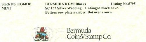 Block of KGVI KG6B 81