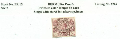 1921 KGV one shilling Proof PR15