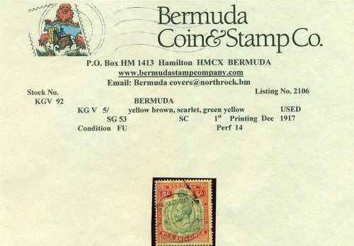 5/- First printing Dec 1917