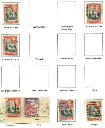KGV & KGVI Cancels 1938 KGV Definitive KGX 09B