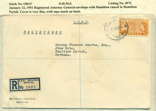 OHMS Hamilton Attourney General January 12, 1951