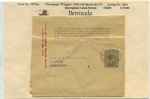 1939 KGVI news wrapper