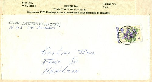 Cover from Bermuda OFFICERS MESS