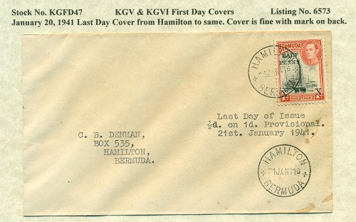 FDC 1/20/1941 KG6C 47