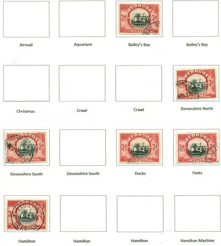 KGV & KGVI Cancels 1936 KGV Definitive KGX 07B