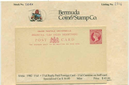 1892 1.5 and 1.5 Foreign reply