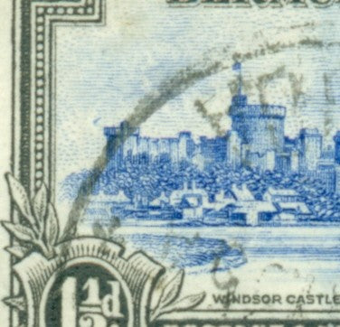 QV-QEII Flaws on Cover May 6, 1935 blue shift QFC 01