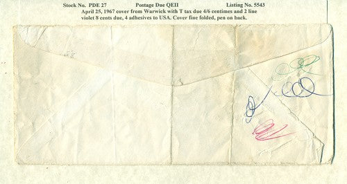 Postage Due QEII PDQ27