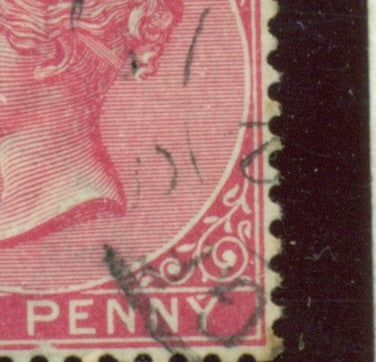 Queen Victoria Flaws Dash over 'y' SG-24a QVF 44