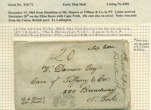 Early Ship Cover -71