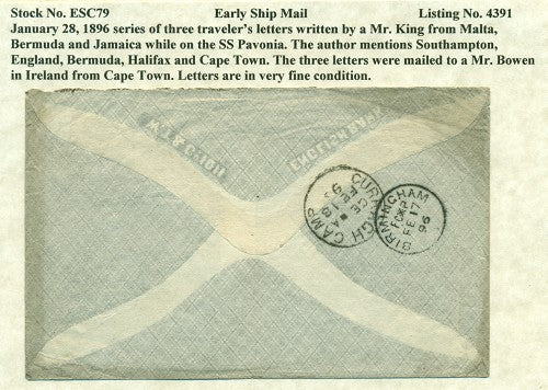 Early Ship Cover -79