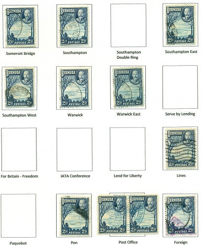 KGV & KGVI Cancels 1936 KGV Definitive KGX 07B