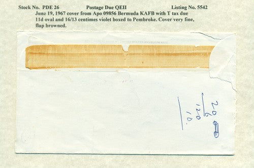 Postage Due QEII PDQ26
