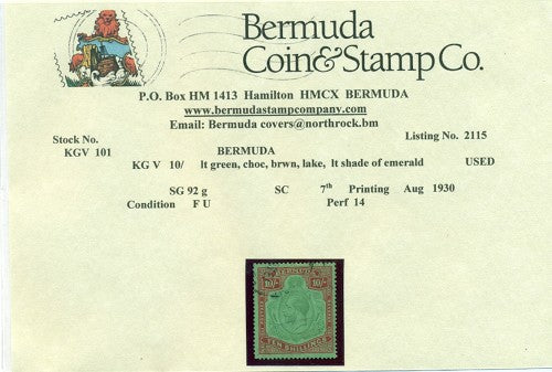 10/- Seventh printing August 1930