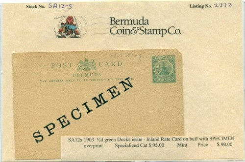 1903 .5 docks specimen card