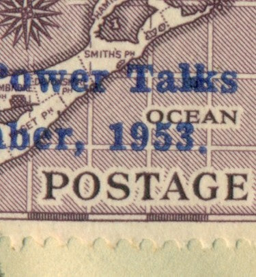 QV-QEII Flaws on Cover December 8, 1953 Tahks flaw QFC 24
