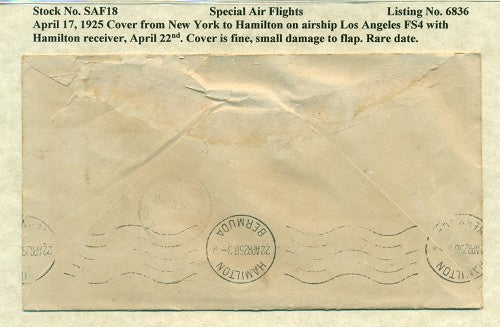 Special Air Flights 4/17/1925 SAF 18
