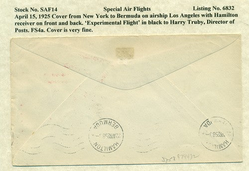 Special Air Flights 4/15/1925 SAF 14