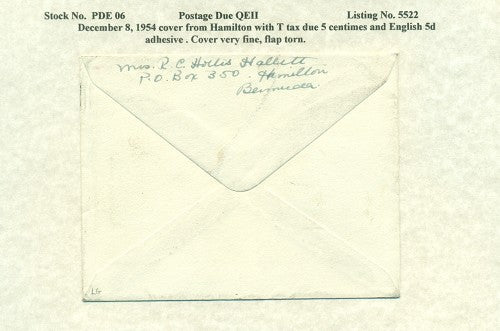 Postage Due QEII PDQ06