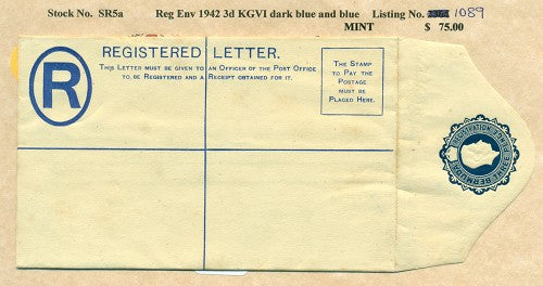 1942 Reg.Env. KGVI