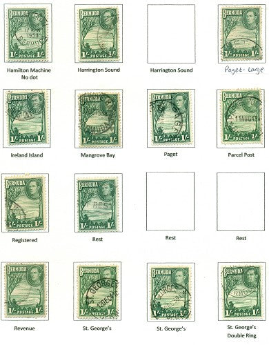 KGV & KGVI Cancels 1938 KGV Definitive KGX 09B
