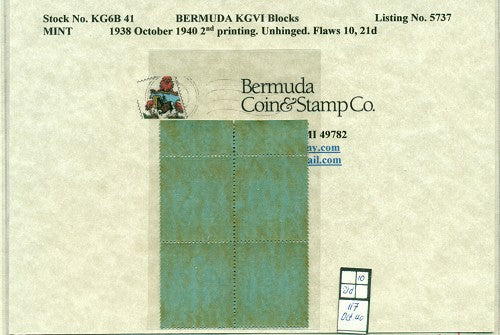 Block of KGVI KG6B 41