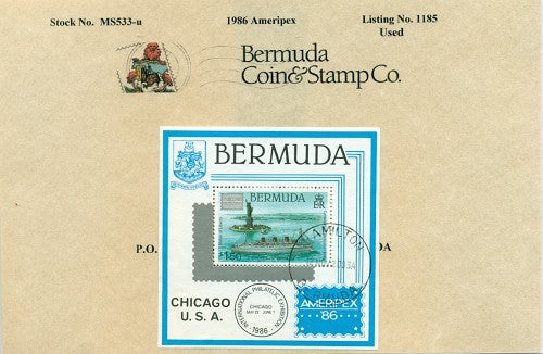 Souvenier sheet - Ameripex - used