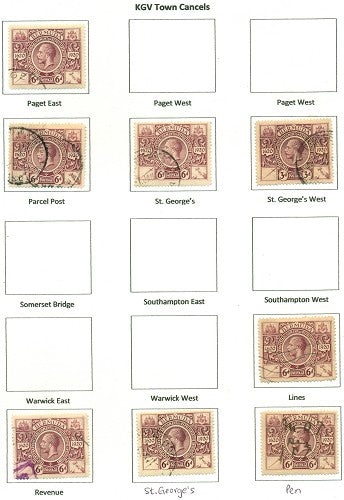 KGV & KGVI Cancels 1921 Tercentenary KGX 04A