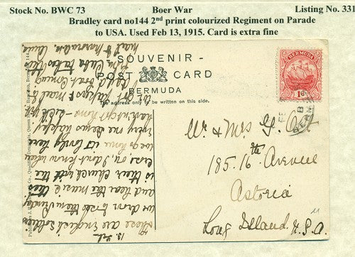 Bradley no 144 postcard Guard on parade
