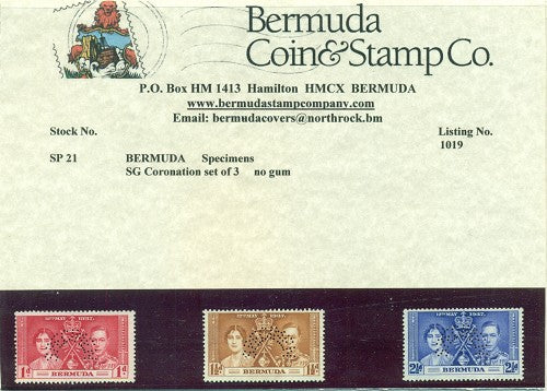 KG5 Coronation Specimens