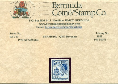 $5.00 blue - mint