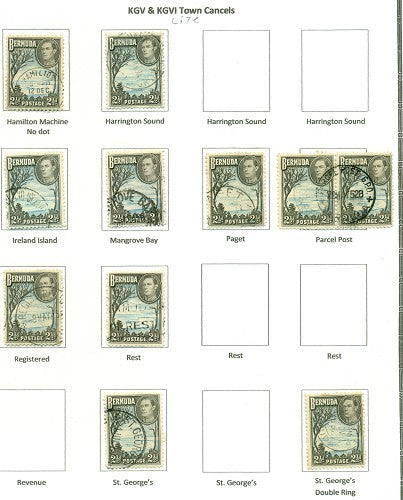KGV & KGVI Cancels 1938 KGVI Definitive KGX 09A