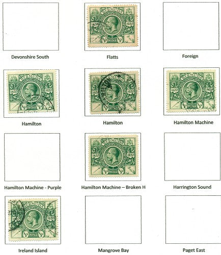 KGV & KGVI Cancels 1921 Tercentenary KGX 04