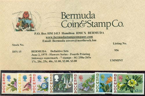 1975 Flowers Issue - 7 stamps