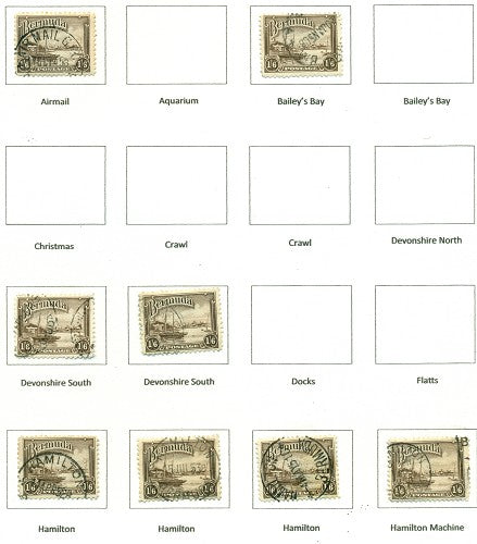 KGV & KGVI Cancels 1938 KGV Definitive KGX 07C