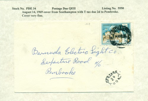 Postage Due QEII PDQ 34
