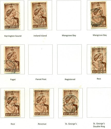 KGV & KGVI Cancels 1940s-1950s KGVI Commemoratives KGX 12B