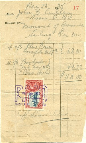 Ocean liner items -December, 1935