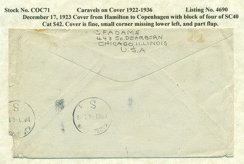 Caravels on Cover 1910-22, 71