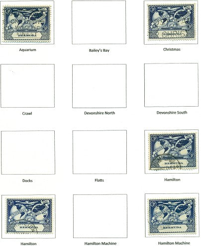 KGV & KGVI Cancels 1940s-1950s KGVI Commemoratives KGX 12A