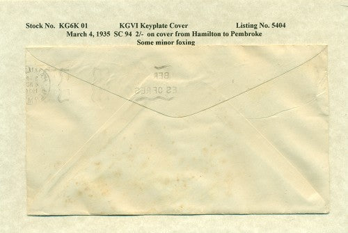 KGV & KGVI Keyplate Covers -KG6K1