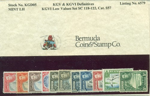 KGVI Low Values Set. Mint, LH KGD 05