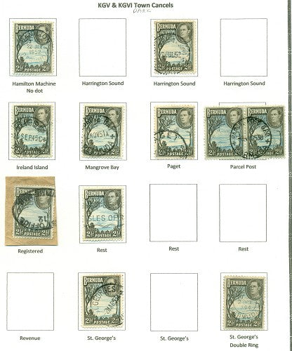 KGV & KGVI Cancels 1938 KGVI Definitive KGX 09A