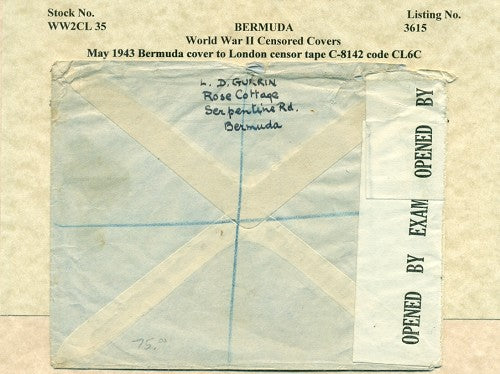 Censor Label PC90-C8142 ENGLAND REGISTERED