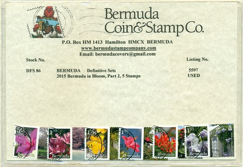 2015 Bermuda in Bloom, part 2 - 5 stamps