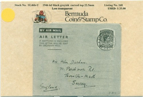 1946 6d black grayish - used